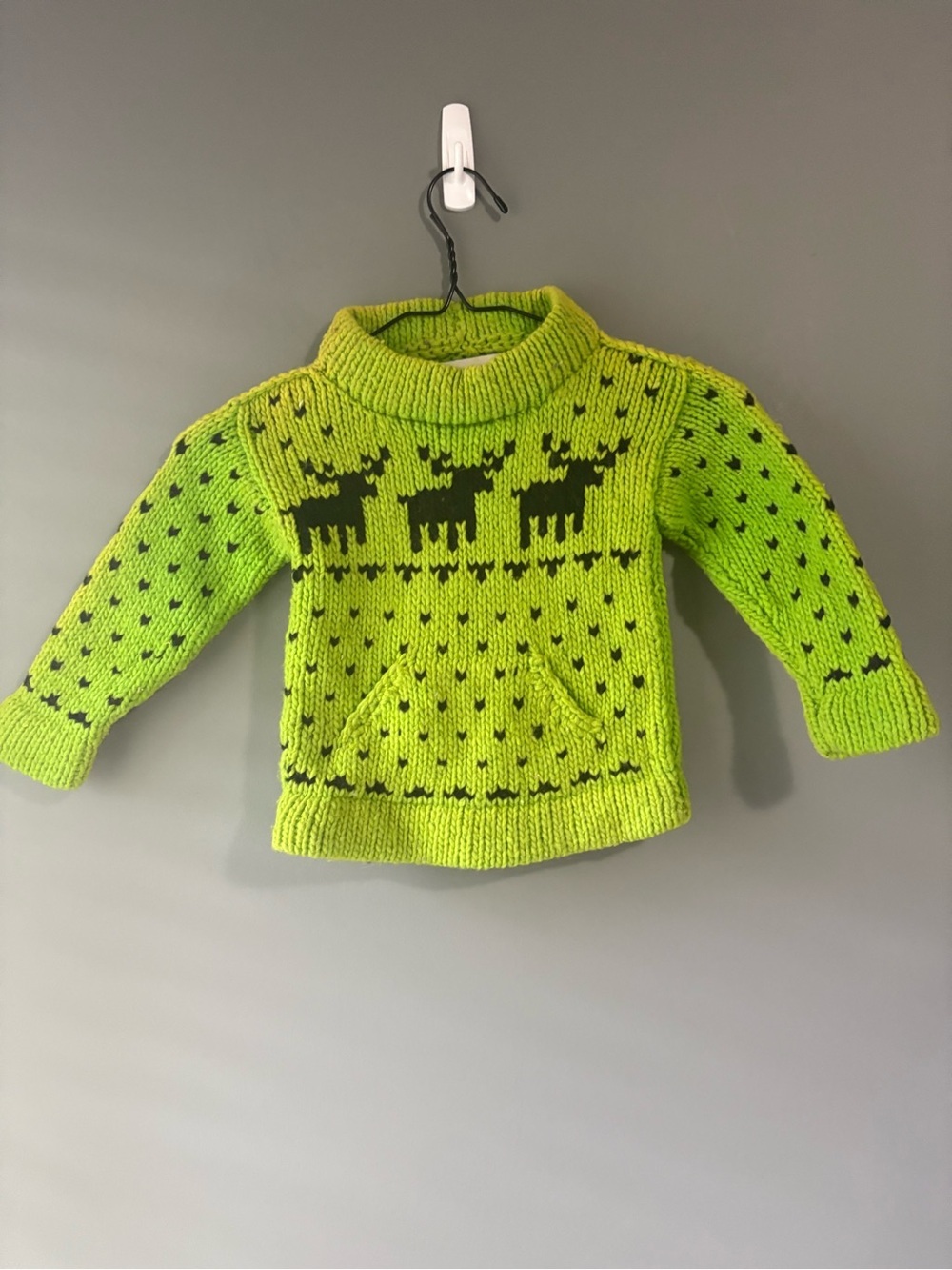 Inka’s World Kids 100% Wool Llama Sweater | Handcrafted in Ecuador | Size 2